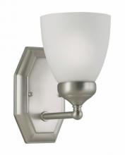 Trans Globe 2511 BN - 1LT SCONCE-WHITE FROST GLASS